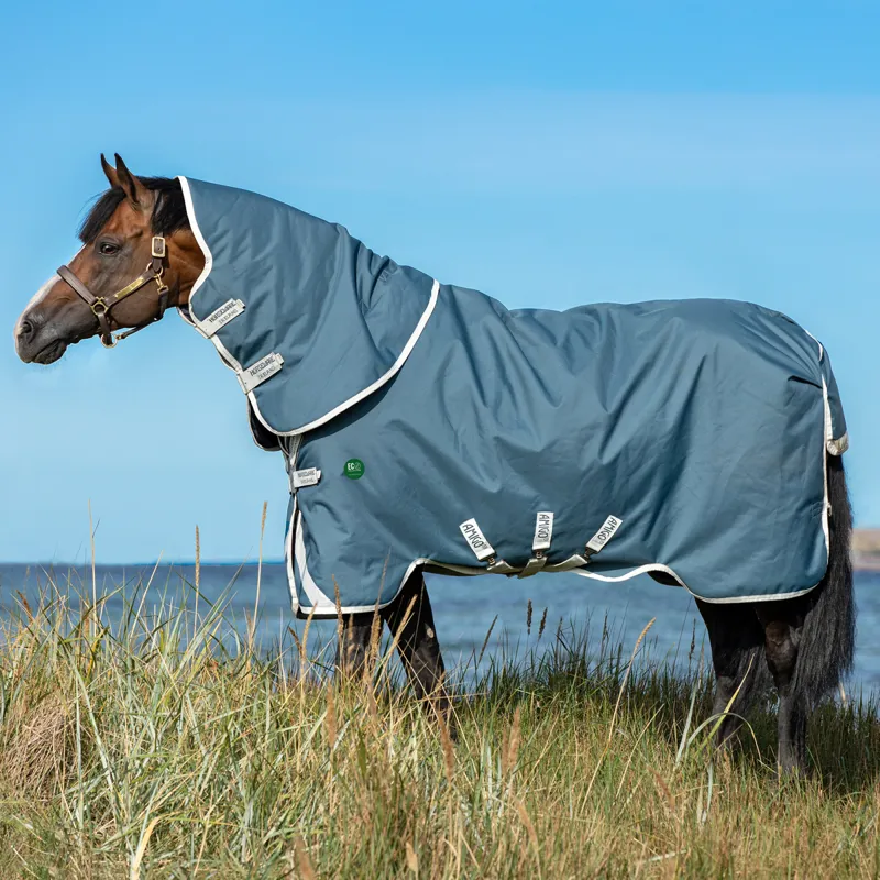 Amigo AmECO 1200D Plus 0g Turnout Rug - Teal/Grey